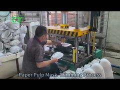 Paper Pulp Mask Trimming Process