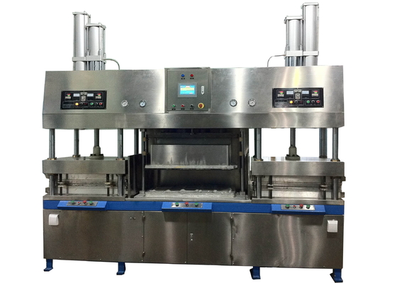 PLC Control Pulp Molding Machine For Clamshell Lunch Box Production