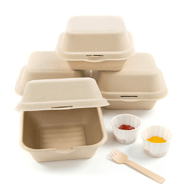 Pulp Molding Non Plastic Clamshell Lunch Box Machine Semi Automatic