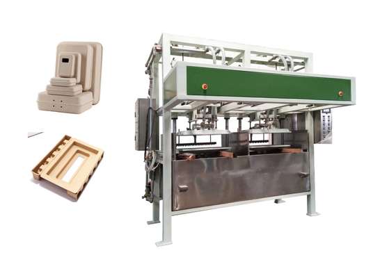 60kg / Hour Reciprocating Pulp Molding Machine To Produce Finery Industrial Packaging Product