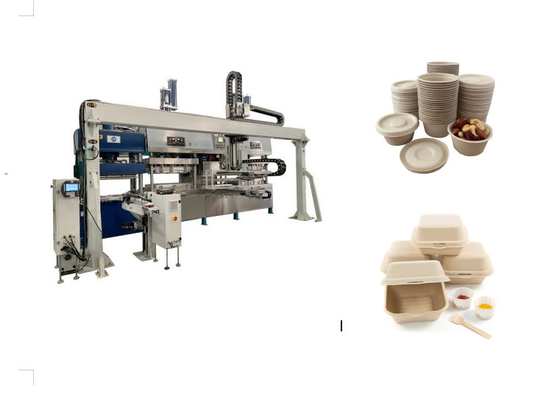 Sugarcane Bagasse Plates Making Machine With Drying Function