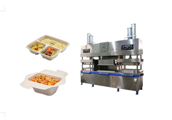 PLC Pulp Molding Clamshell Lunch Box Machine Customizable Mold Size 1600*800mm