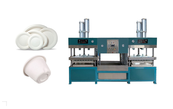 Power Default Sugarcane Bagasse Plates Making Machine For Restaurant