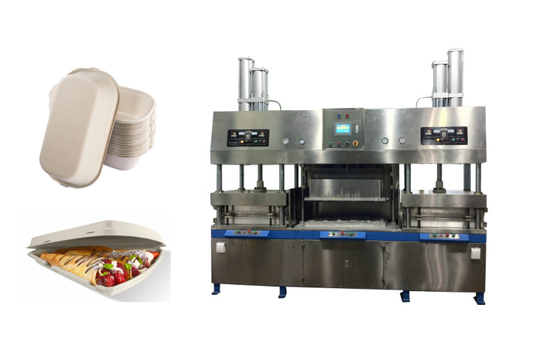 Non Toxic Fiber Pulp Disposable Paper Plate Making Machine 60-90Pcs/Min