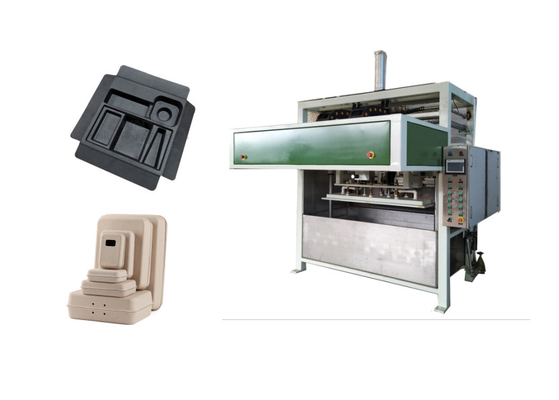 Nature Color Pulp Split Type Dry In Mould Machine To Prodcue Electronic Paper Tray