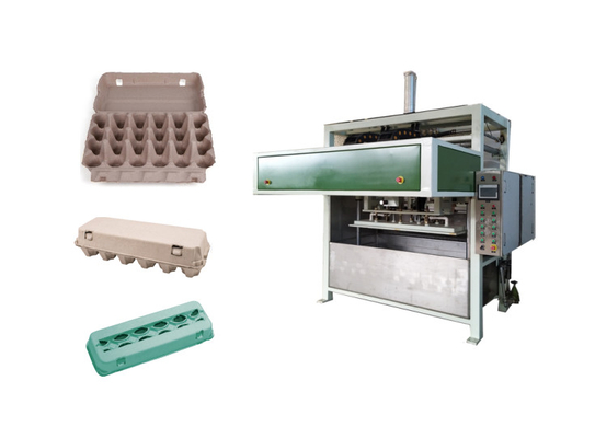 Egg Carton Production Line With Single - Layer Drying Line And Hot Press Machine