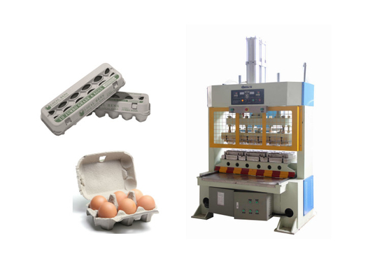 Semi - Auto Egg Carton Hot Press Machine With Working Pressure 15 Tons