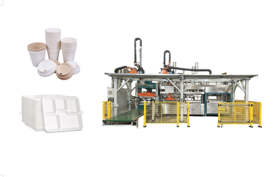 Innovative Paper Pulp Molding Machinery For Pulp Molded Tableware  ISO9001 Certified