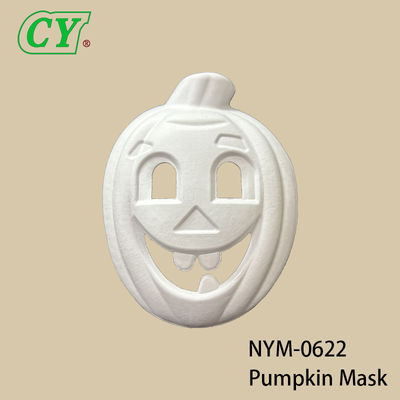 Environmentally-Friendly Biodegradable Pulp Molded Billet Mask Drawable Spraying Processed for Halloween Celebration