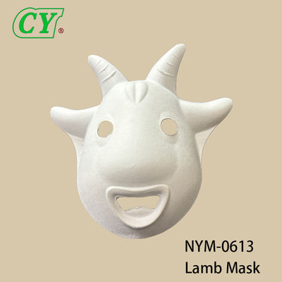 Eco-Friendly Biodegradable Pulp Molded Animal Mask Custom Drawable & Sprayable for Halloween Celebrations