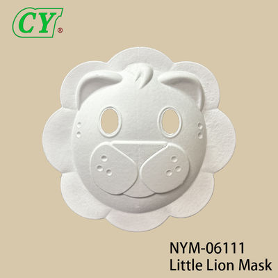 White DIY Halloween Animal Masks: Eco-Conscious Pulp Molded Base for Creative Drawing & Spray Painting
