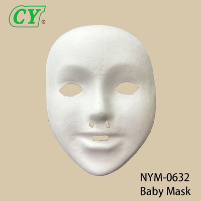 White DIY Full Face Masks Party Face Masks High-quality Pulp Material Paintable Paper Mask for Halloween
