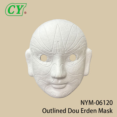 White DIY Full Face Masks Party Face Masks High-quality Pulp Material Paintable Paper Mask for Halloween