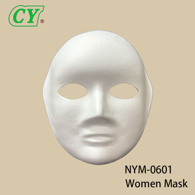 New DIY Craft Face Masks Blank White Paintable Paper Pulp Mask for Cosplay Halloween Family Games Party Masks