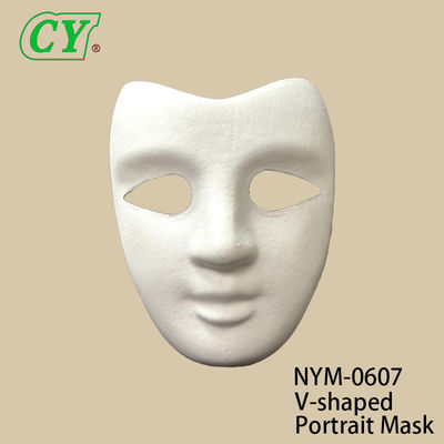New DIY Craft Face Masks Blank White Paintable Paper Pulp Mask for Cosplay Halloween Family Games Party Masks