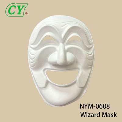 New DIY Craft Face Masks Blank White Paintable Paper Pulp Mask for Cosplay Halloween Family Games Party Masks