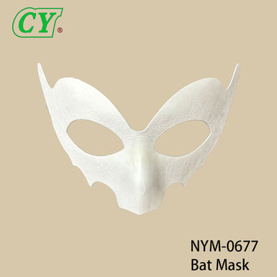 Children DIY white embryo fox mask pulp animal cat mask painting graffiti half face mask