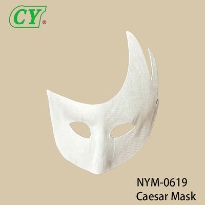 Children DIY white embryo fox mask pulp animal cat mask painting graffiti half face mask