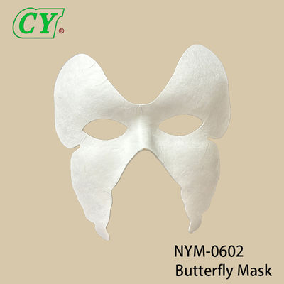 Children DIY white embryo fox mask pulp animal cat mask painting graffiti half face mask