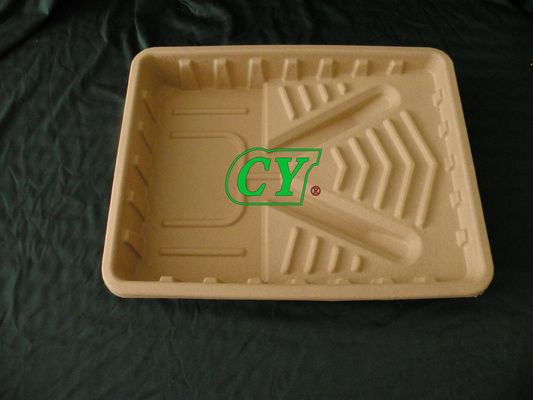 Disposable Molded Pulp Trays Biodegradable Pulp Industrial Package