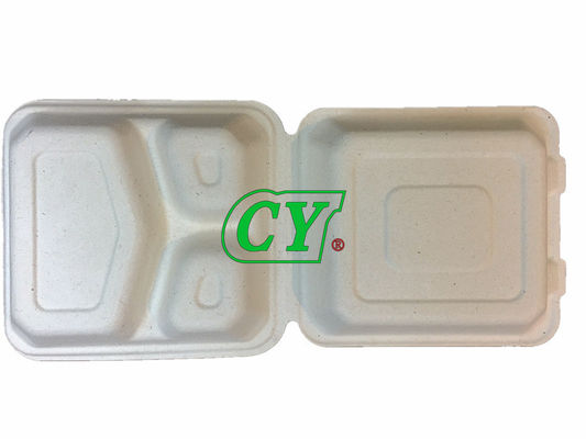 Biodegradable Sugarcane Bagasse Clamshell Lunch Box Machine Virgin Pulp Wood Pulp