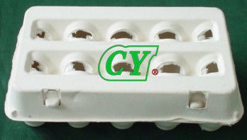 Non Toxic Paper Pulp Products Disposable Egg Tray With 4 Cavities