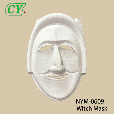 New DIY Craft Face Masks Blank White Paintable Paper Pulp Mask for Cosplay Halloween Family Games Party Masks